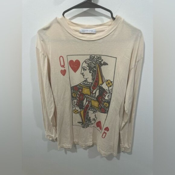 NWOT- FREE PEOPLE x DAYDREAMER COLLAB QUEEN OF HEARTS LONG SLEEVE - Picture 2 of 8